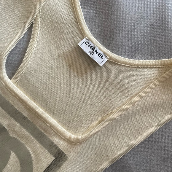 Chanel Sport Gorgeous Tank Top With Cc Logos - Picture 3 of 5